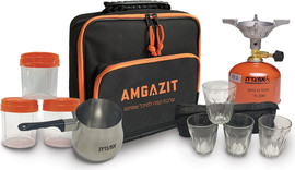 Amgazit ערכת קפה שסתום בתיק מהודר מבית אמגזית