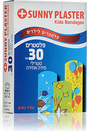 Sunny Plasters פלסטר צבעוני 30 יחידות