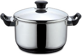 La Kitchenette סיר נירוסטה בגודל 28/16 ס"מ מתאים לאינדוקציה - כשר מסדרת מדריד של השף SEGEV