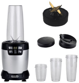La Kitchenette שייקר הוריקן כסף 1200W NUTRI