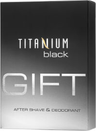CARELINE TITANIUM black מי גילוח + דאודורנט