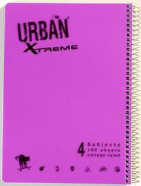 URBAN אורבן PP מח' ספירל 4 נושא A4 שורה