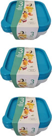 Cortico סט 3 קופסאות אחסון EveryDayBox – 1 ליטר