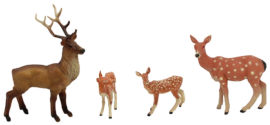 Pit Toys סט משפחת חיות למשחק ושעשועי דמיון - איילים