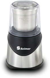 Selmor מטחנת קפה ותבלינים נשלפת נירוסטה עם ארבע להבים דגם 919