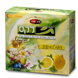 סודות המזרח תי לקס חליטת צמחים ופירות ליציאה קלה ללא קפאין בטעם לימונענע