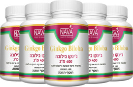 Nava ג'ינקו בילובה 400 מ"ג (180 כמוסות)