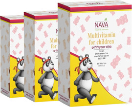 Nava מולטי ויטמין לילדים (300 דובונים)- 3 יח'