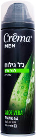 קרמה מן ג'ל גילוח לעור עדין אלוורה