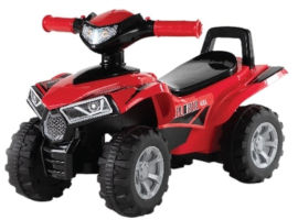 I AM Toys בימבה טרקטורון עם קולות בעברית, אפקטים ותא אכסון מתחת למושב - אדום