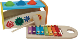 I AM Toys הך פטיש קסילופון 2 ב 1 מעץ