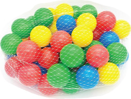 I AM Toys 100 כדורים צבעוניים בגודל 6 ס"מ לאוהל/בריכה