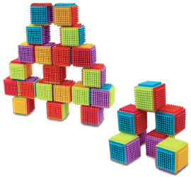 I AM Toys 20 קוביות צבעוניות 'סברס' להרכבה