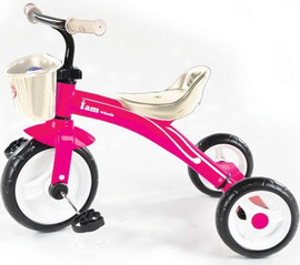I AM Toys תלת אופן הראשון שלי עם גלגלי גומי מוקצף ופדלים - ורוד