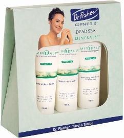 GENESIS DEAD SEA MINERALS מארז קרם גוף + קרם ידיים + קרם רגליים