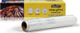 הוסטס ניילון נצמד ללא PVC עם מתקן לחיתוך 150 מטר רוחב 30 ס"מ