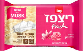 סנו מטליות לחות לניקוי הרצפה בניחוח מאסק