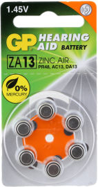 GP סוללות למכשיר שמיעה ZA-13