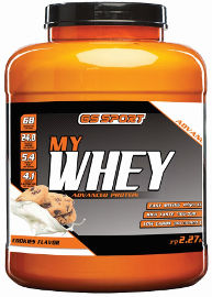 G.S ספורט MY WHEY אבקת חלבון מתקדם בטעם קרם עוגיות