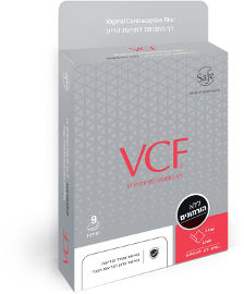 VCF דף מתמוסס למניעת הריון ללא הורמונים