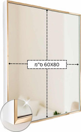 HOME-PRO מראת אלומיניום 60/80 אנודייז