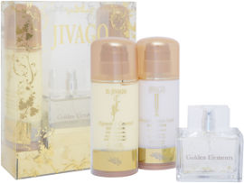 JIVAGO GOLDEN ELEMENTS סט א.ד.פ + קרם גוף + קרם גוף לגבר