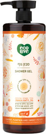ecoLove סבון גוף, 1 ליטר, ירקות כתומים - אקולאב