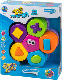 Smart Kids השחלת צורות הנדסיות - SMART KIDS - מבית באלי טוי