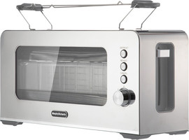 MORPHY RICHARDS מצנם 2 פרוסות כולל חלון שקוף Morphy Richards מורפי ריצ'ארדס CrystalSteel 222401