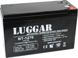 Luggar סוללה נטענת 12V 7Ah Luggar BT-1270 – מצבר רב-שימושי לאלקטרוניקה וחשמל