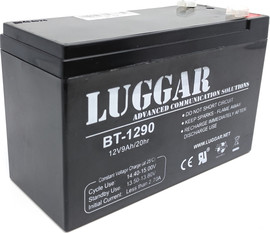 Luggar סוללת AGM אטומה Luggar 12V 9Ah – מצבר גיבוי למערכות אבטחה, תקשורת, תאורת חירום וציוד אלקטרוני
