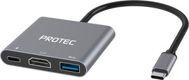Protec תחנת עגינה 3 ב-1 חיבור USB-C דגם מבית Protec