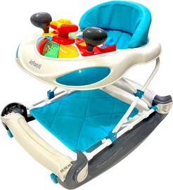 Infanti הליכון 2ב1 ישיבה דחיפה ונדנדה כולל אורגן אורות דגם אייקון פלוס רוקר | Icon Plus Rocker צבע ההליכון טורקיז