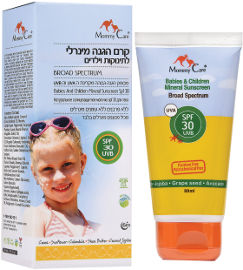 מאמי קר קרם הגנה מינרלי לתינוקות וילדים SPF30