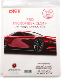 ONE ONE  מטלית מיקרופייבר מקצועית לבנה מבית