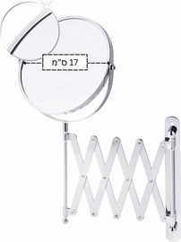 HOME-PRO מראה לקיר דו צדדית הרמוניקה 17 ס"מ
