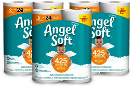 ג'ונסון קלין חבילת נייר טואלט"angel soft" ארה"ב 3 חבילות