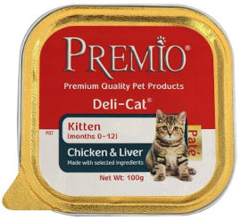 Premio מעדן לחתול גור בטעם בקר וכבד