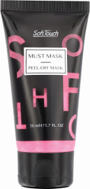 Soft Touch PEEL OF MASK מסכה מתקלפת למיצוק העור - ורוד