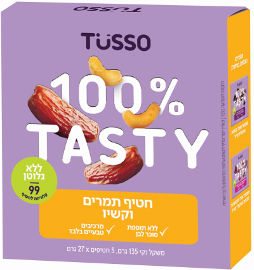 TUSSO חטיף תמרים וקשיו