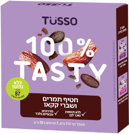 TUSSO חטיף תמרים ושברי קקאו