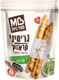 מאיר את בייגל גריסיני קראנץ' עם פרג