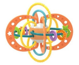 Pit Toys נשכן / רעשן טבעות עם זרועות סיליקון - גדול