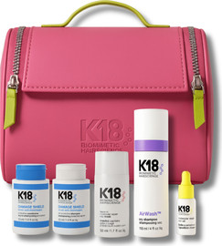 K18 REPAIR&REFRESH ערכה לתיקון וריענון השיער המכיל : מסכה + שמפו + שמפו + מרכך + תיק מהודר