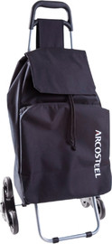 ARCOSTEEL עגלת קניות שחורה ARCOSTEEL