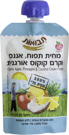 תבואות מחית תפוח אננס קוקוס אורגני