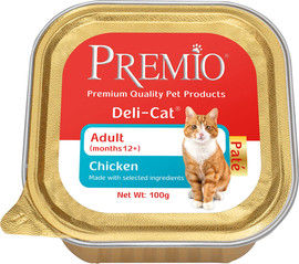 Premio פרמיו מעדן חתול עוף פטה 100 גר