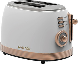 Gold Line טוסטר קופץ וינטג Gold Line Salvador גולד ליין ATL5830W