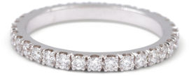 My-D Jewelry טבעת זהב לבן משובצת יהלומים הכל מסביב