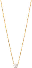 My-D Jewelry שרשרת זהב צהוב משובצת יהלום מרחף 0.50 קראט